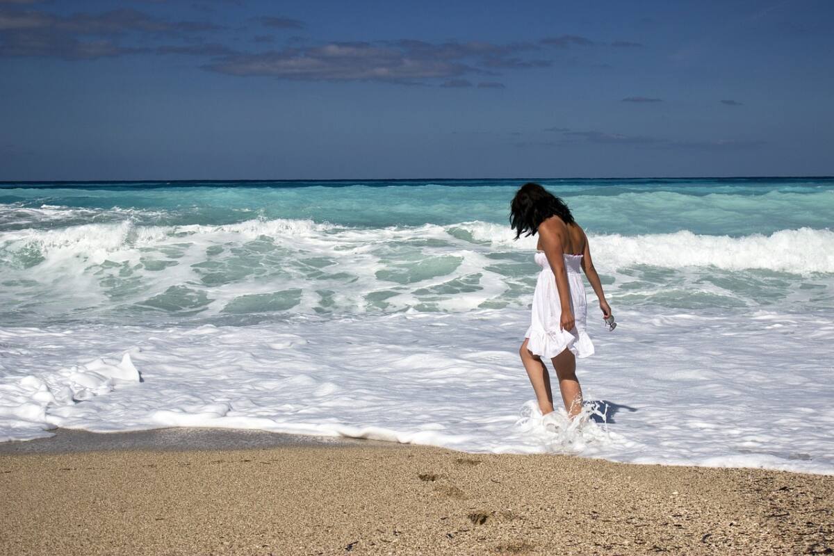 Zomer - meisje - strand - zee