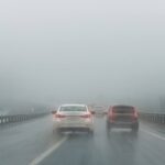 verkeer, regen, mist