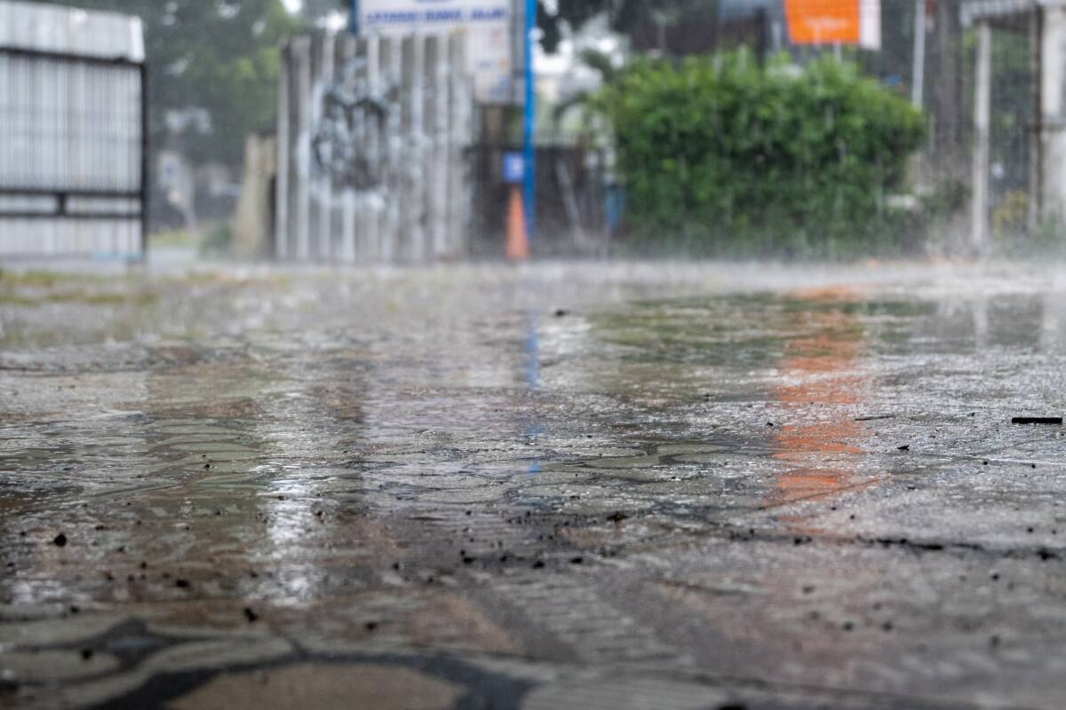 hevige regen neerslag buien