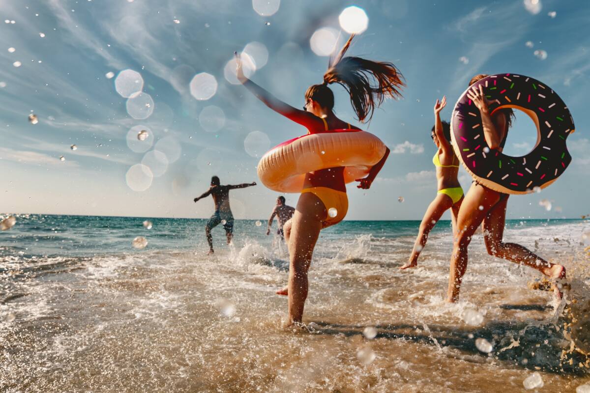 zomer, zee, strand, warm, zon